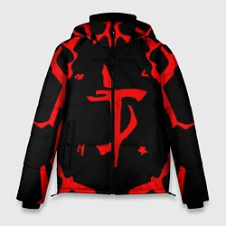 Куртка зимняя мужская DOOM: Red Slayer, цвет: 3D-черный