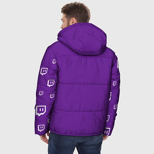 Мужская зимняя куртка Twitch Streamer / 3D-Черный – фото 4