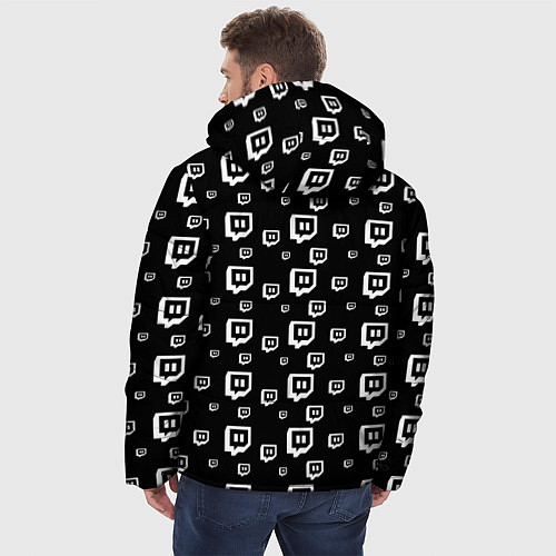 Мужская зимняя куртка Twitch: Black Pattern / 3D-Черный – фото 4