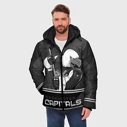 Куртка зимняя мужская Washington Capitals: Mono, цвет: 3D-черный — фото 2