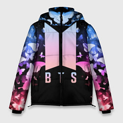 Куртка зимняя мужская BTS: Black Butterflies, цвет: 3D-черный