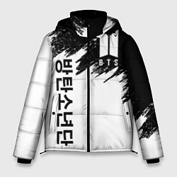 Куртка зимняя мужская BTS: White & Black, цвет: 3D-светло-серый