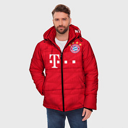 Куртка зимняя мужская FC Bayern: Home 19-20, цвет: 3D-красный — фото 2