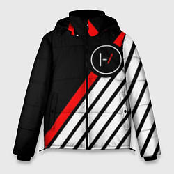 Куртка зимняя мужская 21 Pilots: Black Logo, цвет: 3D-красный