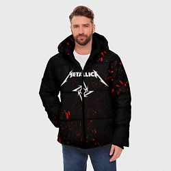 Куртка зимняя мужская METALLICA, цвет: 3D-черный — фото 2