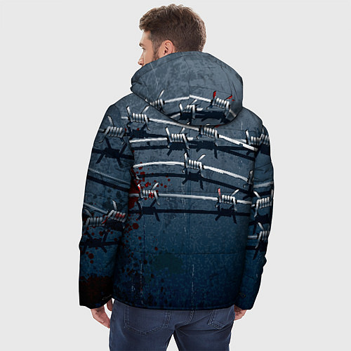 Мужская зимняя куртка Колючая цепь / 3D-Черный – фото 4
