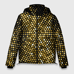 Куртка зимняя мужская Золотые блестящие блестки, цвет: 3D-светло-серый