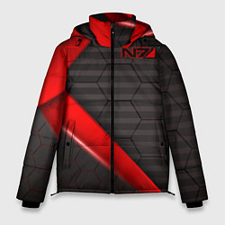 Куртка зимняя мужская Mass Effect N7, цвет: 3D-черный