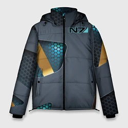 Куртка зимняя мужская Mass Effect N7, цвет: 3D-светло-серый