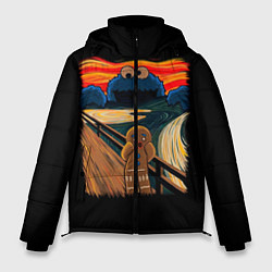 Куртка зимняя мужская Крик, цвет: 3D-черный