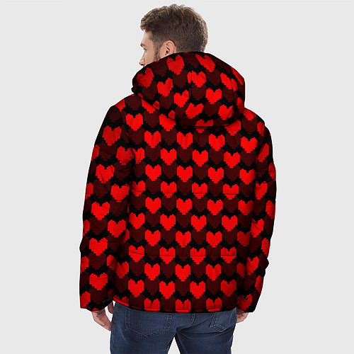 Мужская зимняя куртка UNDERTALE / 3D-Черный – фото 4