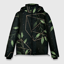 Куртка зимняя мужская Геометрия в природе, цвет: 3D-светло-серый