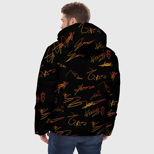 Мужская зимняя куртка ATEEZ АВТОГРАФЫ / 3D-Черный – фото 4
