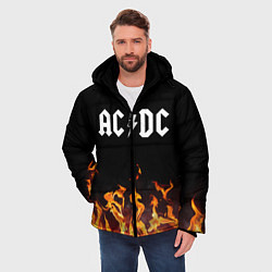 Куртка зимняя мужская AC DC, цвет: 3D-светло-серый — фото 2