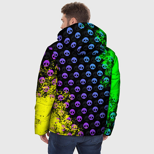 Мужская зимняя куртка Brawl Stars LEON / 3D-Черный – фото 4