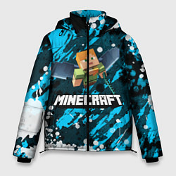 Куртка зимняя мужская Minecraft Майнкрафт, цвет: 3D-черный