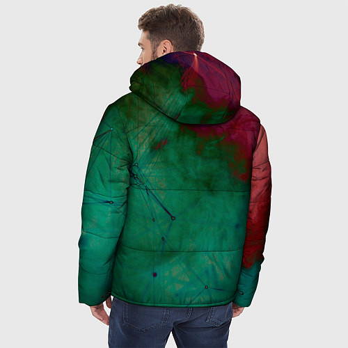 Мужская зимняя куртка Нисан / 3D-Черный – фото 4