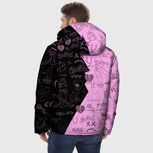 Мужская зимняя куртка LIL PEEP / 3D-Черный – фото 4