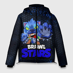 Куртка зимняя мужская Brawl Stars Blue Hex, цвет: 3D-черный