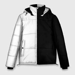 Куртка зимняя мужская ПРОСТО ЧЁРНО-БЕЛЫЙ, цвет: 3D-черный