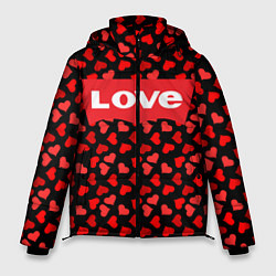 Куртка зимняя мужская Love, цвет: 3D-черный
