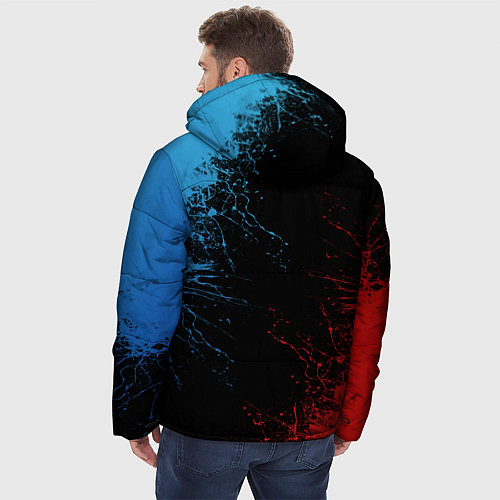 Мужская зимняя куртка БМВ Мотоспорт / 3D-Черный – фото 4