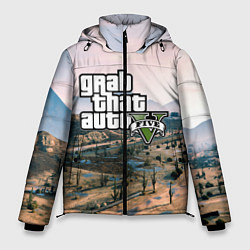 Куртка зимняя мужская Grand Theft Auto 5, цвет: 3D-черный