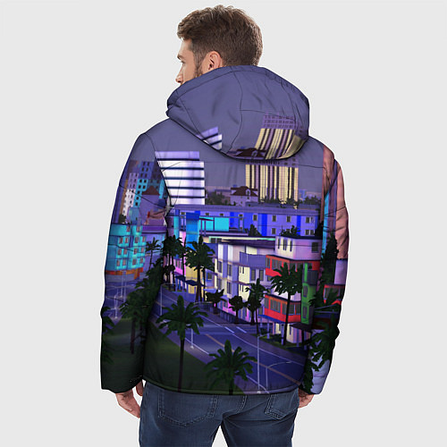 Мужская зимняя куртка Grand Theft Auto Vice City / 3D-Красный – фото 4