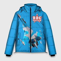 Куртка зимняя мужская ВВС России, цвет: 3D-красный