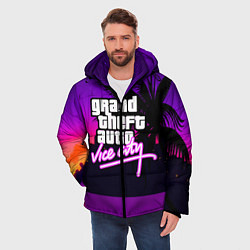 Куртка зимняя мужская GTA:VICE CITY, цвет: 3D-черный — фото 2
