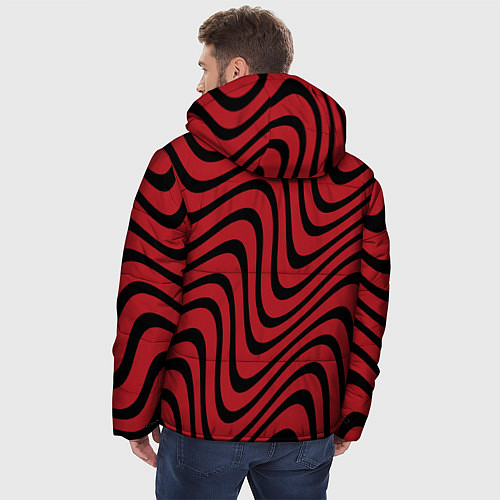 Мужская зимняя куртка PewDiePie / 3D-Красный – фото 4
