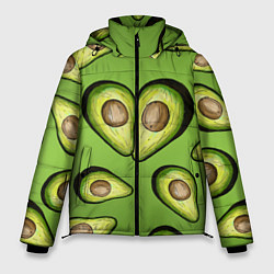 Куртка зимняя мужская Люблю авокадо, цвет: 3D-светло-серый