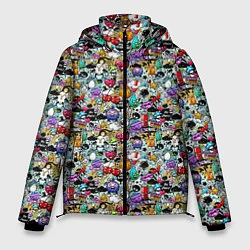Куртка зимняя мужская Stickerboom, цвет: 3D-черный