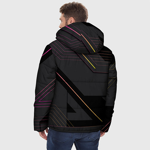 Мужская зимняя куртка Modern Geometry / 3D-Черный – фото 4