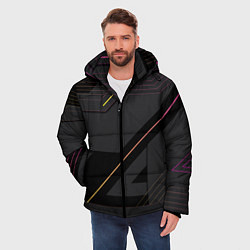 Куртка зимняя мужская Modern Geometry, цвет: 3D-черный — фото 2