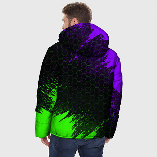 Мужская зимняя куртка BRAWL STARS VIRUS 8-BIT / 3D-Черный – фото 4