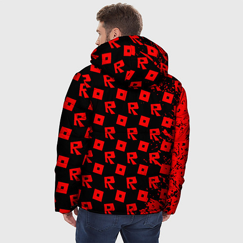 Мужская зимняя куртка ROBLOX / 3D-Черный – фото 4