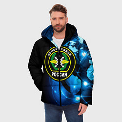 Куртка зимняя мужская Войска связи, цвет: 3D-черный — фото 2