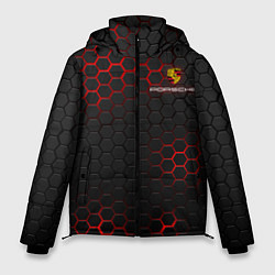 Куртка зимняя мужская PORSCHE, цвет: 3D-светло-серый