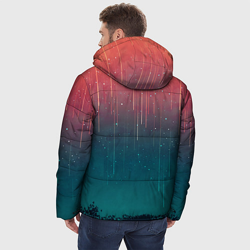Мужская зимняя куртка Космический Дождь / 3D-Черный – фото 4