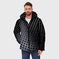Куртка зимняя мужская Текстура, цвет: 3D-светло-серый — фото 2