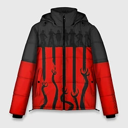Куртка зимняя мужская Очень странные дела, цвет: 3D-черный