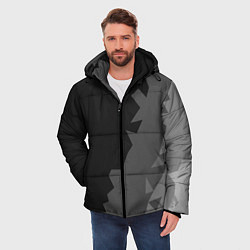 Куртка зимняя мужская Dark abstraction, цвет: 3D-черный — фото 2