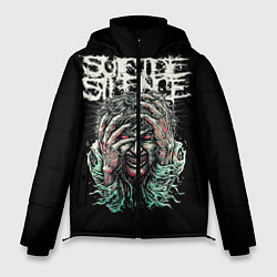 Куртка зимняя мужская Suicide silence, цвет: 3D-черный