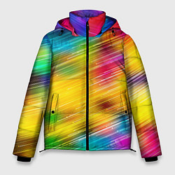 Куртка зимняя мужская Радужный звездопад, цвет: 3D-светло-серый