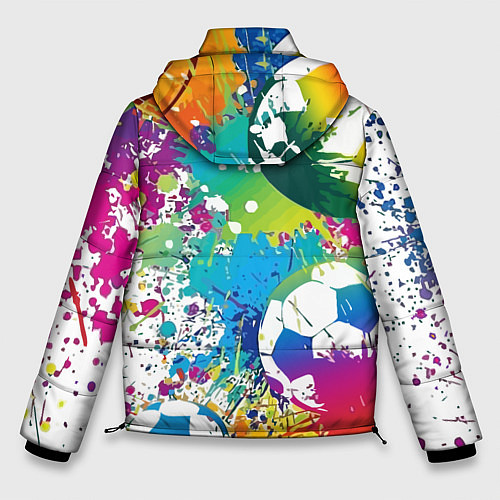 Мужская зимняя куртка Football Paints / 3D-Красный – фото 2