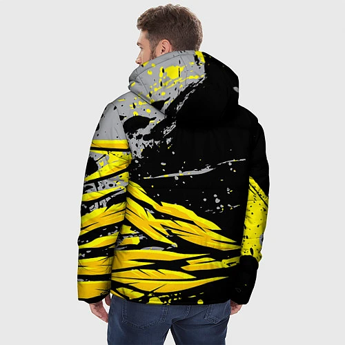 Мужская зимняя куртка Форма для фитнеса / 3D-Черный – фото 4