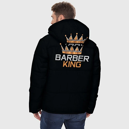 Мужская зимняя куртка Barber King Барбер Король / 3D-Черный – фото 4