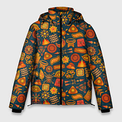 Куртка зимняя мужская Знаки, цвет: 3D-черный