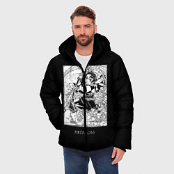 Куртка зимняя мужская Клинок, рассекающий демонов, цвет: 3D-черный — фото 2